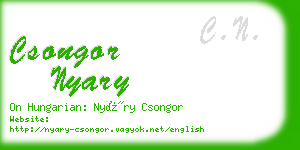csongor nyary business card